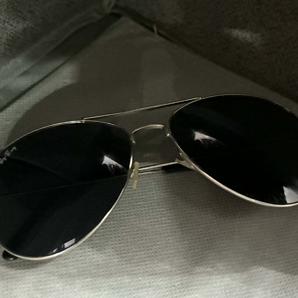 Ray-Ban Black and Silver Sunglasses